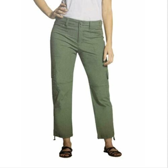 Blossom & Clover Ladies' Cargo Ankle Pants Olive - Picture 3 of 6